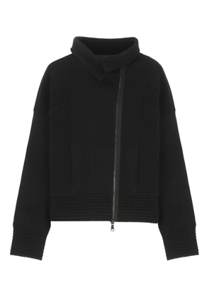 D.Exterior zip-fastening jacket - Black