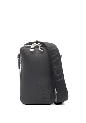 Loewe Pre-Owned leather pocket shoulder bag - Black