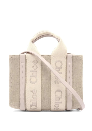 Chloé Pre-Owned 10s logo-detail tote bag - Neutrals