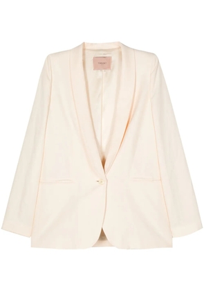 TWINSET shawl-lapels single-breasted blazer - Neutrals