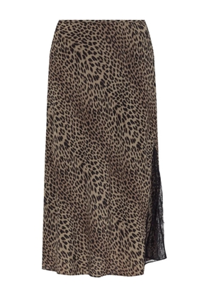 Zadig&Voltaire lace-insert skirt - Brown