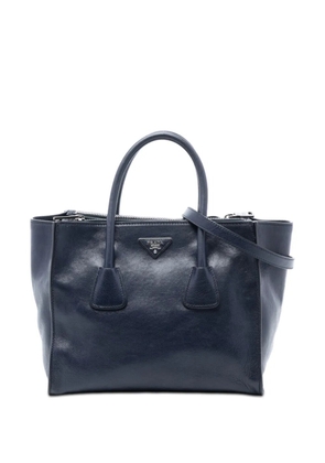 Prada Pre-Owned 2000-2025 Glace Calf Twin Pocket Double Handle satchel - Blue