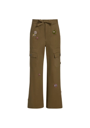 Cinq A Sept Love Michelle embellished cargo trousers - Green