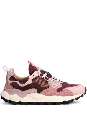 FLOWER MOUNTAIN Yamano 3 panelled sneakers - Pink