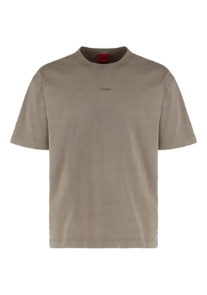 BOSS crew-neck T-shirt - Brown