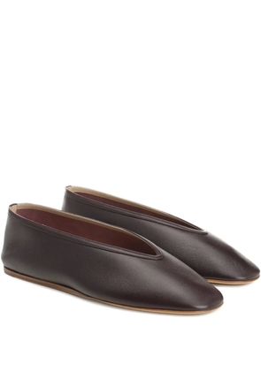 Le Monde Beryl leather ballet flats - Brown