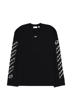 Off-White long-sleeve graphic T-shirt - Black