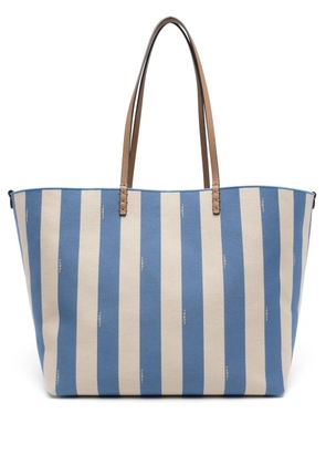 FENDI large Roll cotton tote bag - Blue
