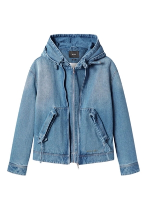 Axel Arigato hooded denim jacket - Blue