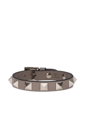 Valentino Garavani rockstud leather bracelet - Brown