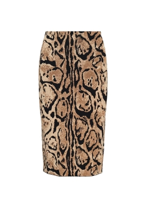 Stella McCartney leopard-print skirt - Neutrals