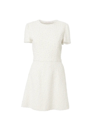 Carolina Herrera pearl-embroidered mini dress - Neutrals