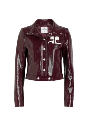 Courrèges Reedition crinkled jacket - Red