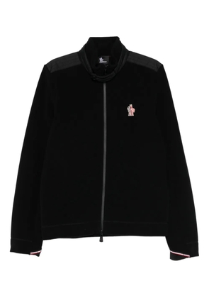 Moncler Grenoble logo-patch zip-fastening jacket - Black