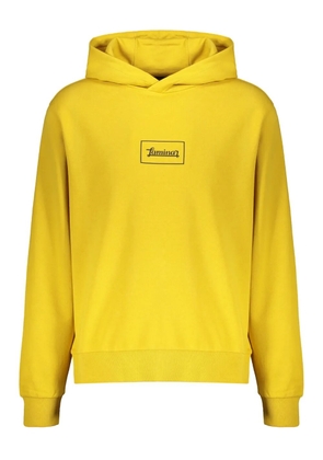 Herno logo-embroidered hoodie - Yellow