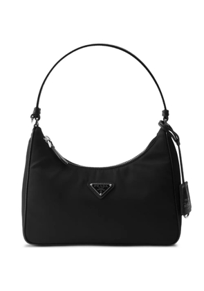 Prada mini Re-Edition 2005 triangle-logo tote bag - Black