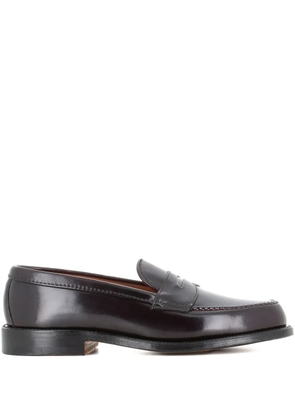 Alden penny-slot loafers - Brown