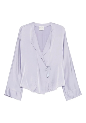 Forte Forte wrap-tie blouse - Purple