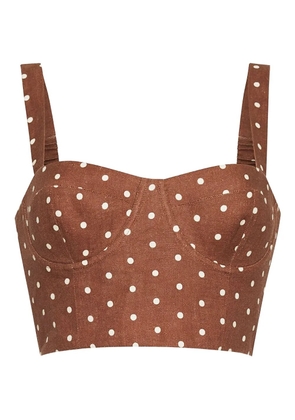 Cara Cara Claudine top - Brown