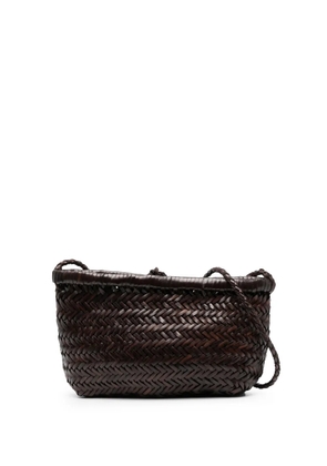 DRAGON DIFFUSION Minsu woven-design cross body bag - Brown