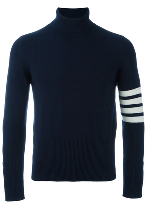 Thom Browne 4-bar stripe cashmere turtleneck - Blue