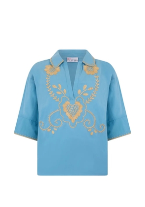 Valentino Garavani embroidered-detail blouse - Blue