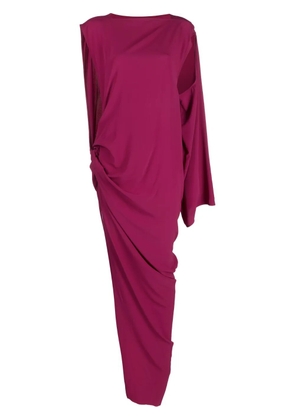Rick Owens asymmetric gathered maxi dress - Pink