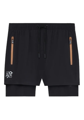LOEWE x On logo zip performance shorts - Black