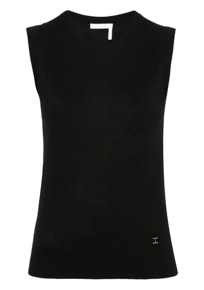 Chloé sleeveless wool knitted top - Black