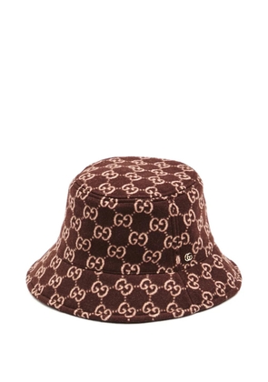 Gucci Giselle GG monogram bucket hat - Brown