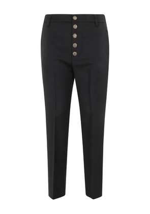 DONDUP button-fastening pocket tailored trousers - Black