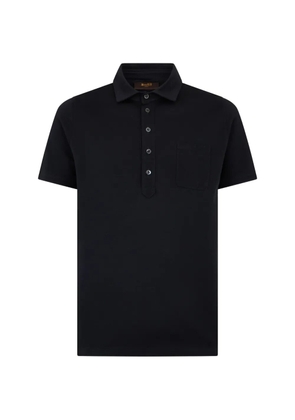 Moorer button-up polo shirt - Blue