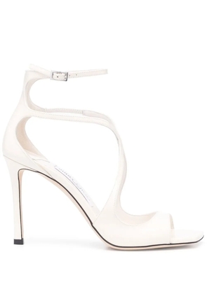 Jimmy Choo Azia 95mm square-toe sandals - White