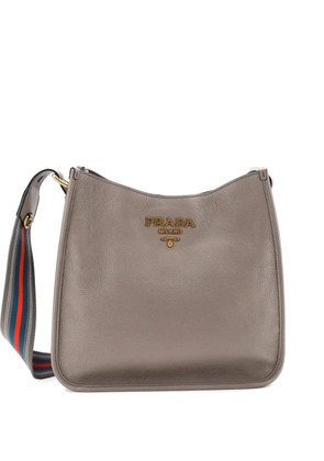 Prada Pre-Owned Dual Strap Vitello Daino Medium hobo bag - Grey