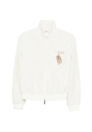 Emporio Armani appliqué zip jacket - White
