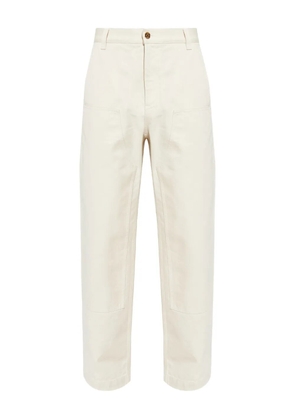 Versace logo-patch trousers - Neutrals