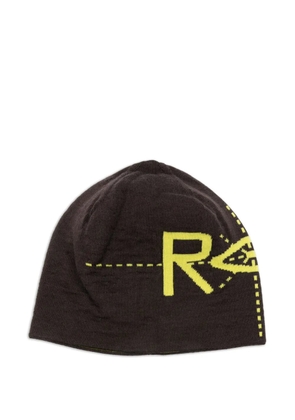 ROA logo-detail beanie hat - Blue