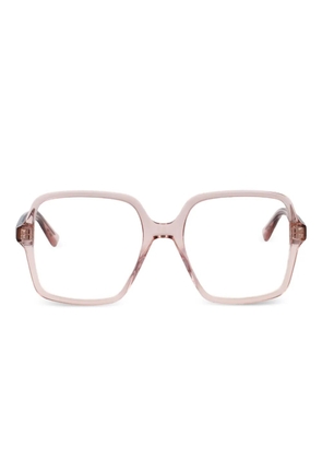 Alexander McQueen Eyewear square-frame glasses - Pink
