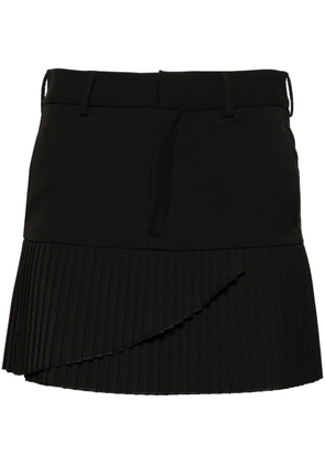 MM6 Maison Margiela pleated twill miniskirt - Black