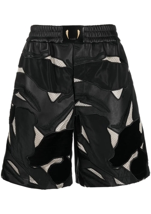 Roberto Cavalli graphic-print shorts - Black