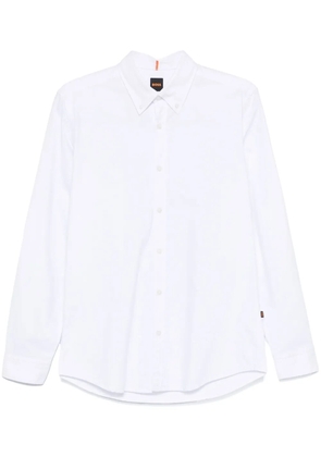 BOSS button-down cotton shirt - White