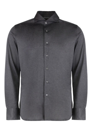 Canali long-sleeve cotton shirt - Grey