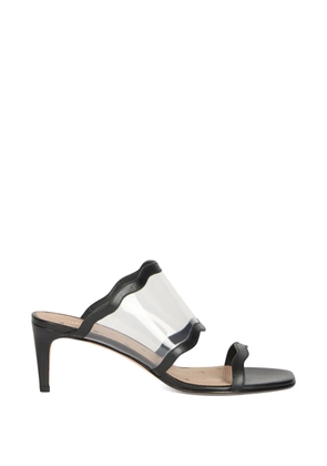 RED(V) slip-on-style sandals - Black