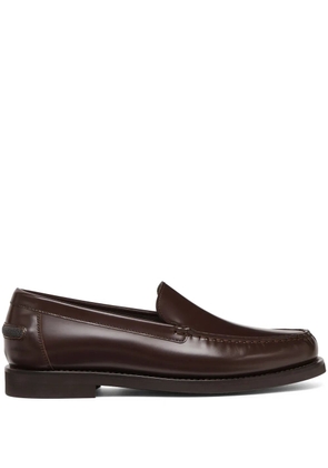 Brunello Cucinelli leather loafers - Brown