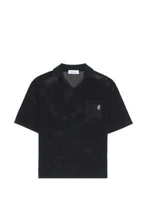 Études Studio chest-pocket V-neck T-shirt - Black