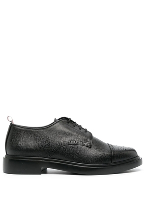 Thom Browne almond-toe Derby shoes - Black