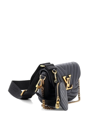Louis Vuitton Pre-Owned New Wave Multi Pochette Quilted Leather crossbody bag - Black