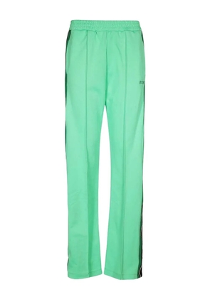 MSGM elasticated-waistband striped track pants - Green