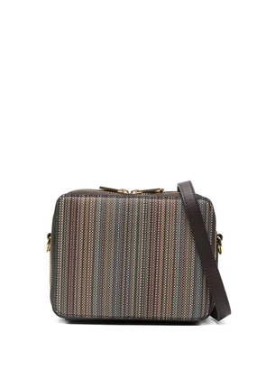 Paul Smith striped zip-top shoulder bag - Brown