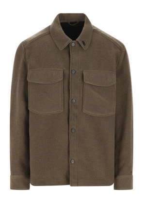 Massimo Osti Studio patch-pocket button shirt jacket - Green